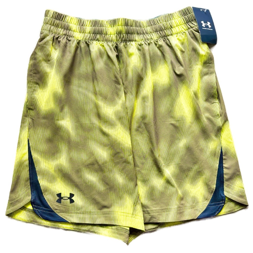 Under Armour Yellow/Grey Print Elevated Shorts